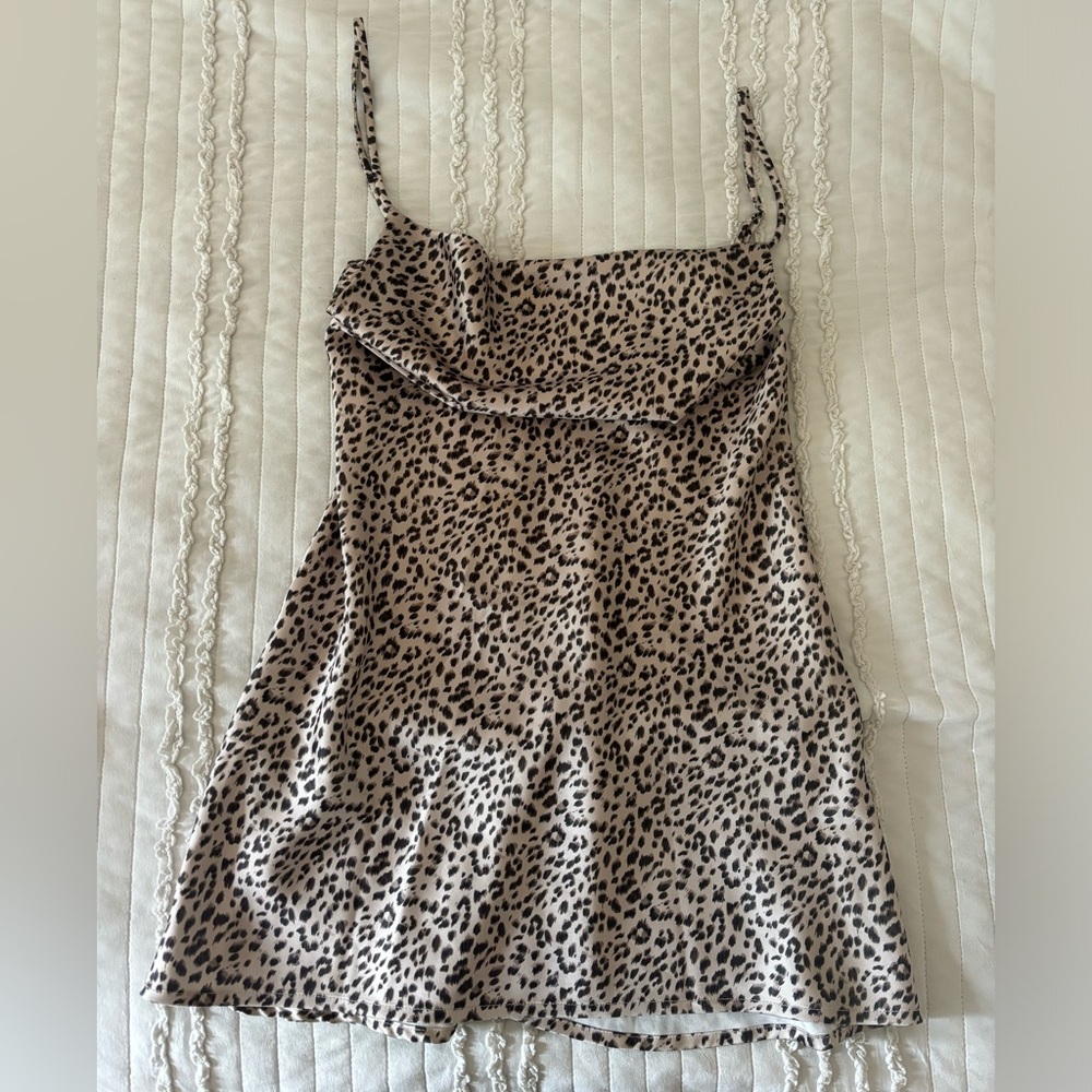 Leopard Print Women's Mini Dress